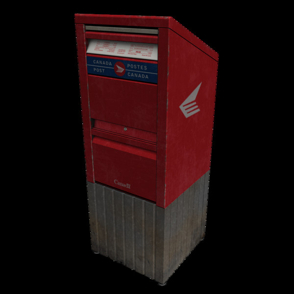 3ds stand canada post box - Stand Alone Canada Post Box... by Syntec