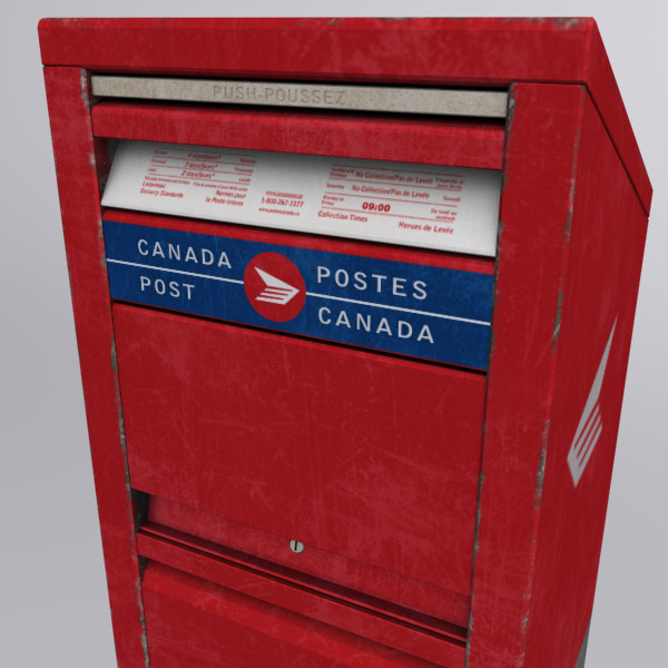 3ds stand canada post box - Stand Alone Canada Post Box... by Syntec