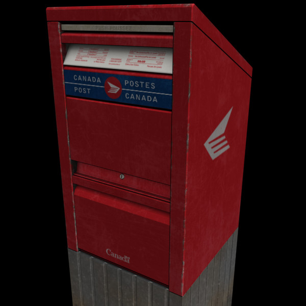 3ds stand canada post box - Stand Alone Canada Post Box... by Syntec