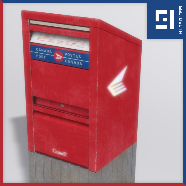 3ds stand canada post box - Stand Alone Canada Post Box... by Syntec