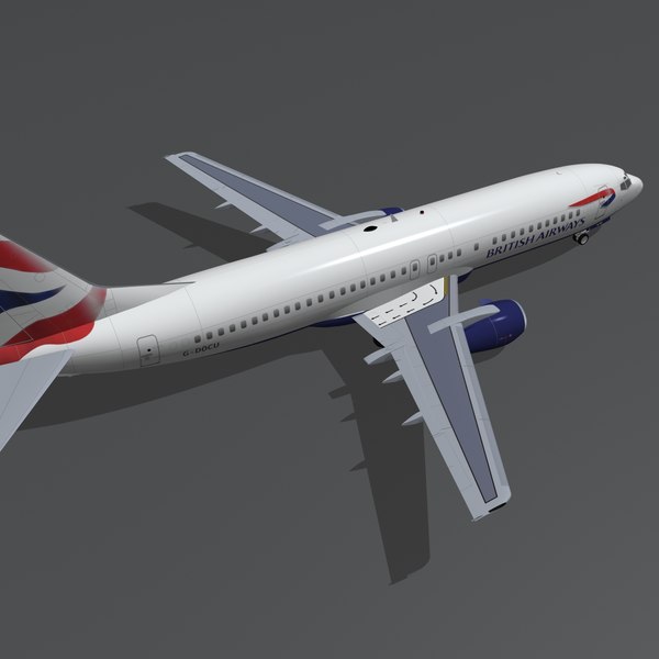 3d b 737-400 british airways model - B 737-400 British Airways by PedroFaut