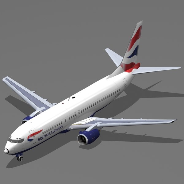 3d b 737-400 british airways model - B 737-400 British Airways by PedroFaut