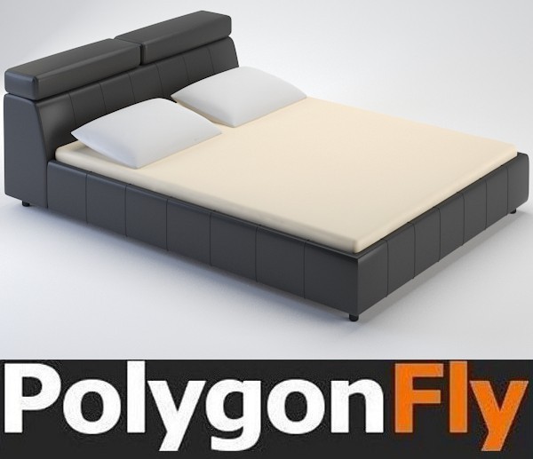 3d model bed - Bed_10 by PolygonFly