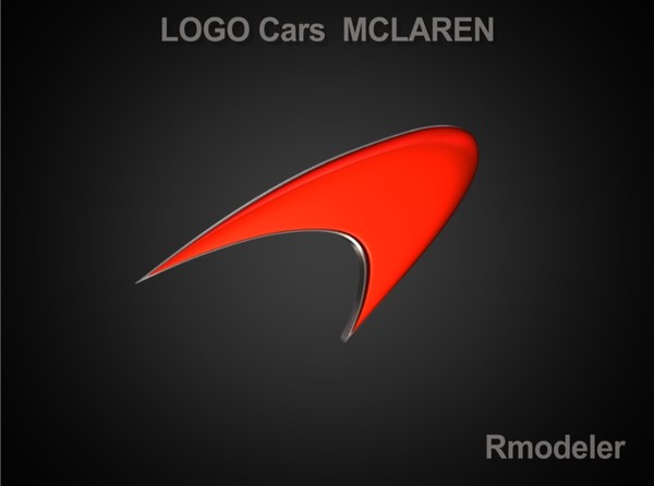3d logo mclaren - McLaren 3d Logo by Serega Rozhnov