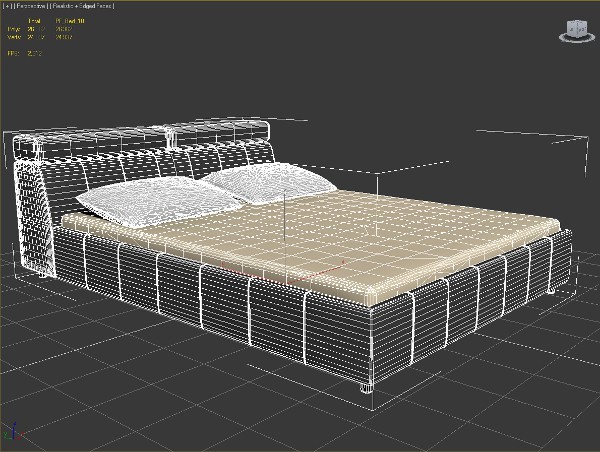 3d model bed - Bed_10 by PolygonFly