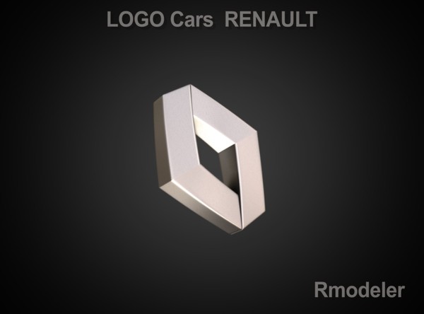 3d obj renault logo - Renault 3d Logo by Serega Rozhnov