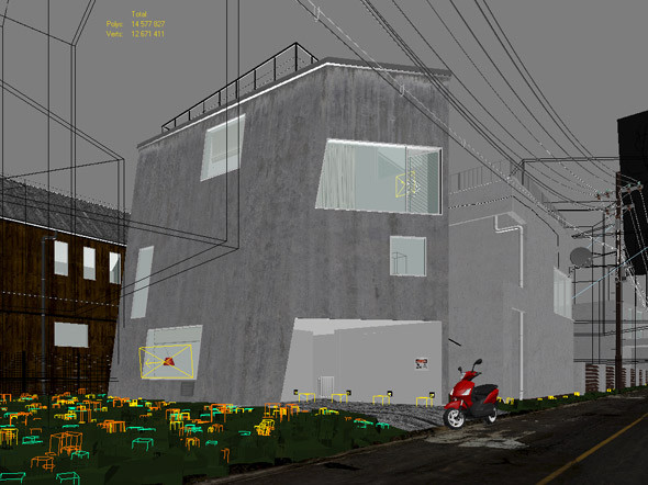 3d model matsubara house kenichi otani - Matsubara house Kenichi Otani by RTEwork