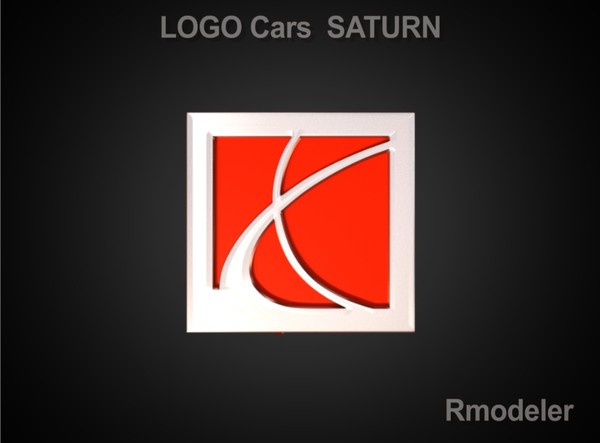 saturn car obj - Saturn 3d Logo by Serega Rozhnov