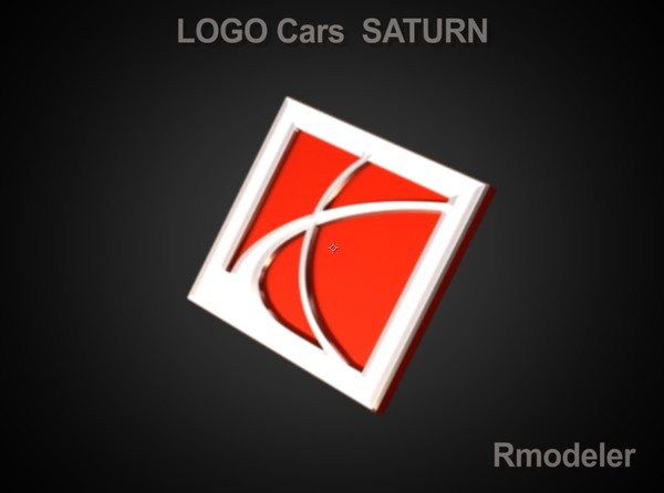saturn car obj - Saturn 3d Logo by Serega Rozhnov