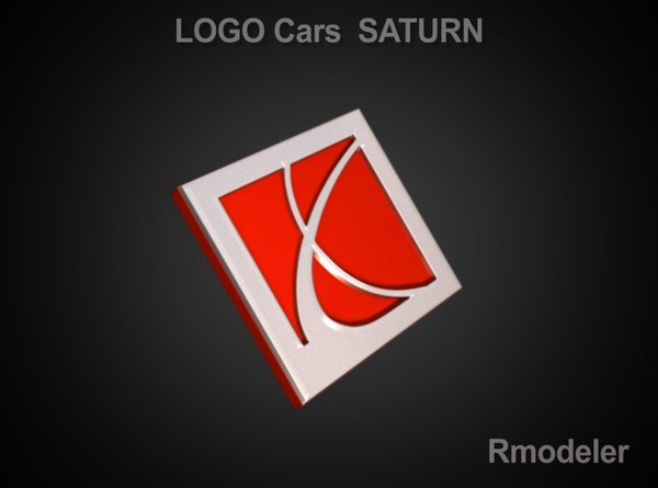 saturn car obj - Saturn 3d Logo by Serega Rozhnov