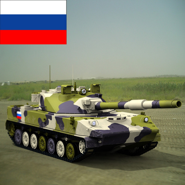 3ds 2s25 tank destroyer - 2S25 Sprut Russian tank by Sandu_Bublic
