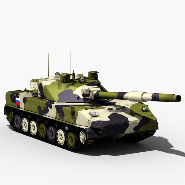 3ds 2s25 tank destroyer - 2S25 Sprut Russian tank by Sandu_Bublic