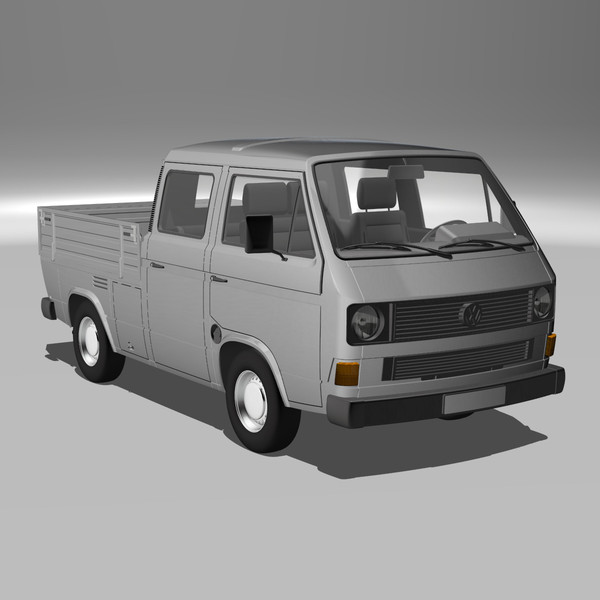 3d t3 crewcab - VW T3 Crewcab by DreiDe