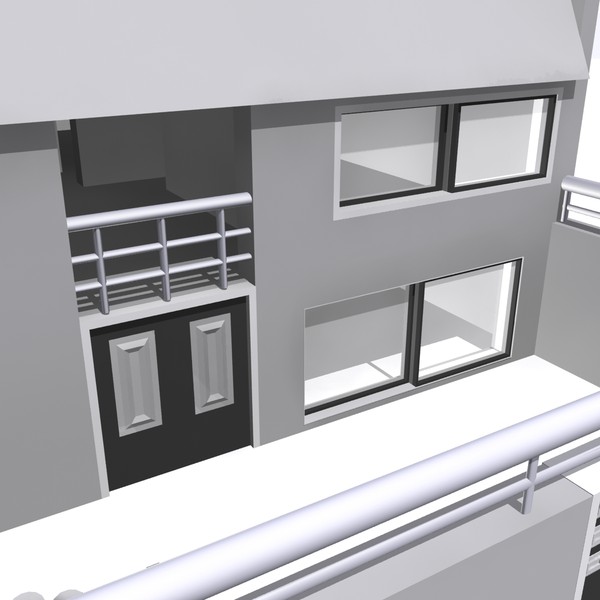 windows doors open 3d model - House by MotionMediaWorkshop