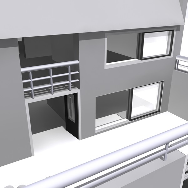 windows doors open 3d model - House by MotionMediaWorkshop