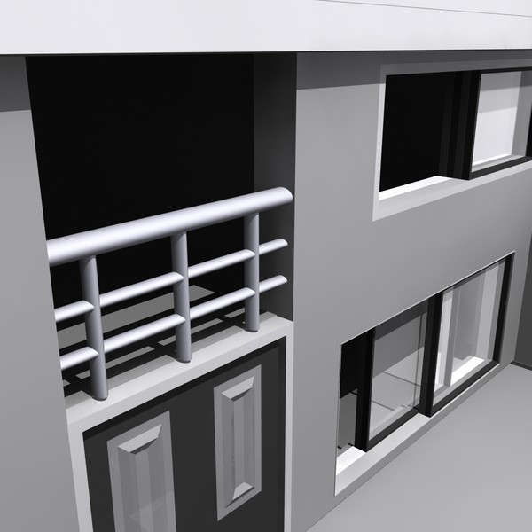 windows doors open 3d model - House by MotionMediaWorkshop