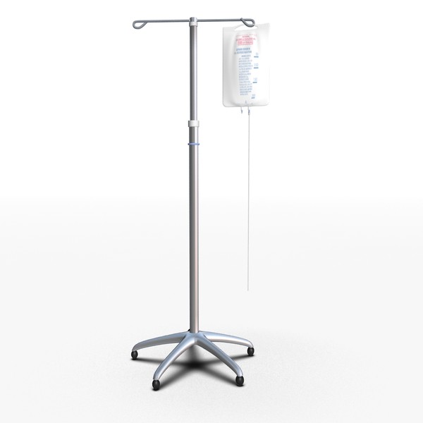 3ds max v pole bag - IV Pole and bag by Lochness 3D