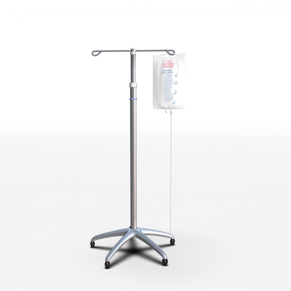 3ds max v pole bag - IV Pole and bag by Lochness 3D