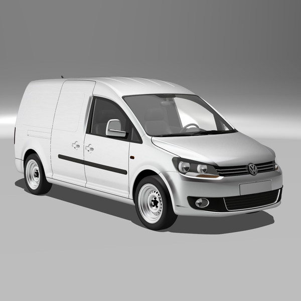 caddy maxi delivery van 3d model - VW Caddy Maxi delivery van 2011 by DreiDe