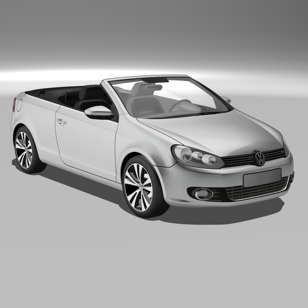 new golf 6 cabriolet 3ds - VW Golf 6 Cabriolet by DreiDe