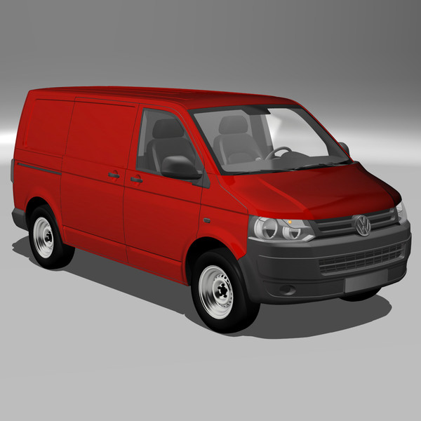 t5 van 3d 3ds - VW T5 Van 2011 by DreiDe
