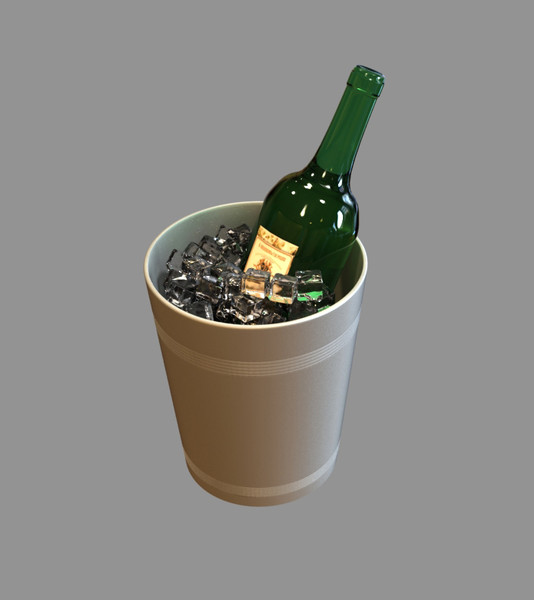 3d model champagne buckets - Champagne Buckets by dentonvanzan