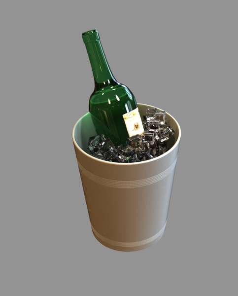 3d model champagne buckets - Champagne Buckets by dentonvanzan