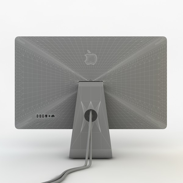3d realistic apple led display model - Apple Thunderbolt Led Cinema Display Lion OSX by Electronics_Pro