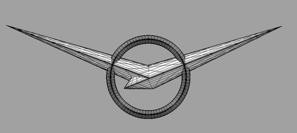 logo uaz 3d obj - UAZ 3d Logo by Serega Rozhnov