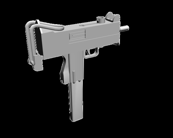 3d ingram 11 - Ingram MAC 10/11 by mateogala