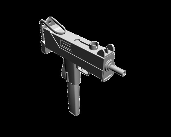 3d ingram 11 - Ingram MAC 10/11 by mateogala