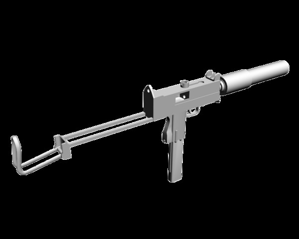 3d ingram 11 - Ingram MAC 10/11 by mateogala