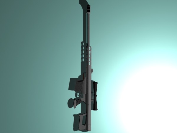 3ds max scoped barret m170 - Barret M107 by EdAndrew