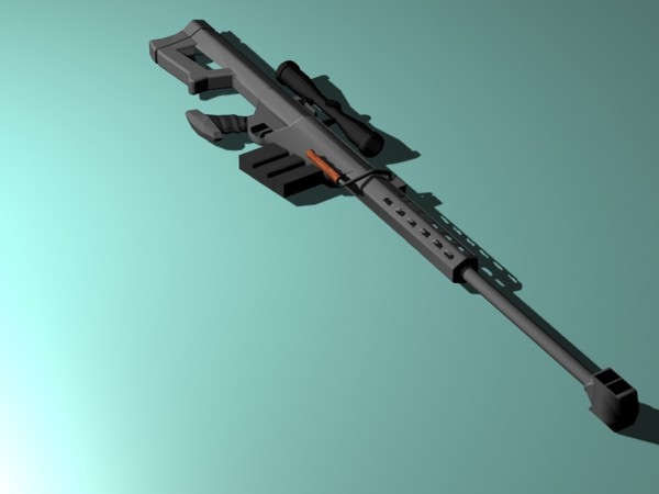 3ds max scoped barret m170 - Barret M107 by EdAndrew
