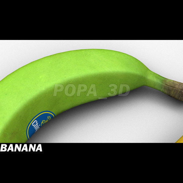 3ds max banana fruit - Banana by POPA_3D