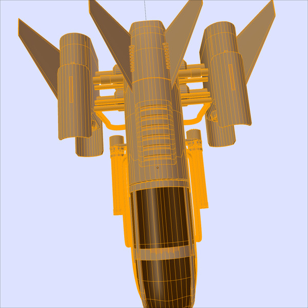 free obj mode old rusty space fighter - Rusty Fighter by yg3d