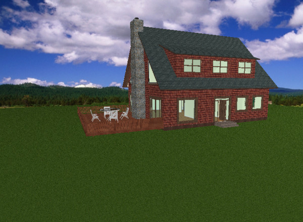 house materials 3d 3ds - Lake House by elijah3d