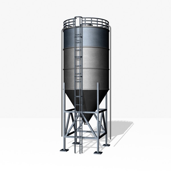 3d model silo grain - Silo by mostlysquare