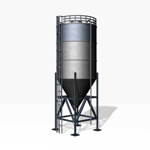 3d model silo grain - Silo by mostlysquare