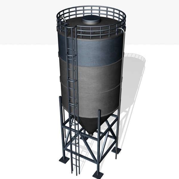 3d model silo grain - Silo by mostlysquare
