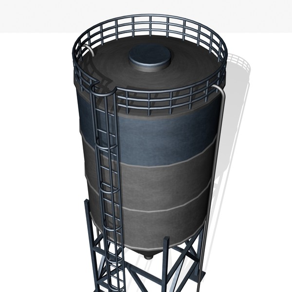 3d model silo grain - Silo by mostlysquare