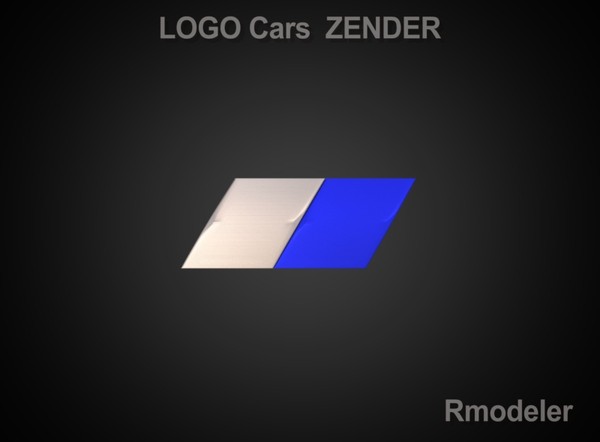 logo zender 3d model - Zender 3d Logo by Serega Rozhnov