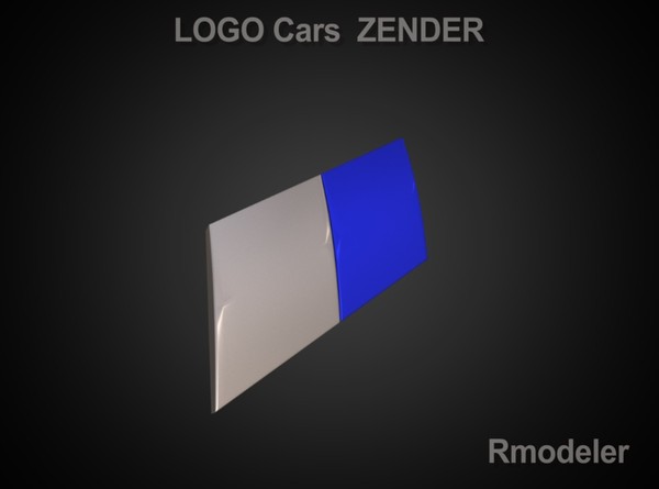 logo zender 3d model - Zender 3d Logo by Serega Rozhnov