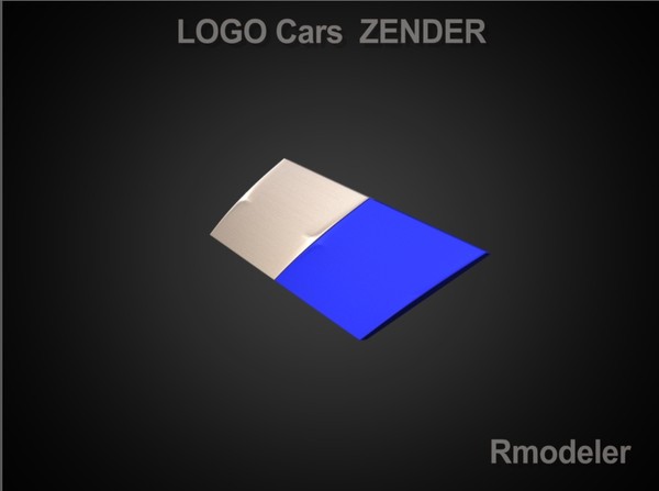 logo zender 3d model - Zender 3d Logo by Serega Rozhnov