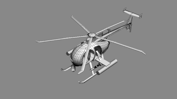 free max mode ah-6 little bird attack helicopter - AH-6 Little Bird by KoffeinFlummi