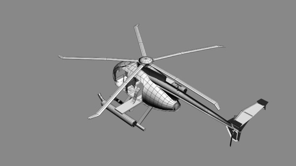 free max mode ah-6 little bird attack helicopter - AH-6 Little Bird by KoffeinFlummi