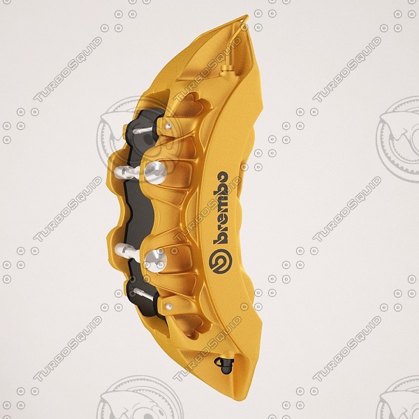 brembo gold 3d model - Brambo Gold by Dragman