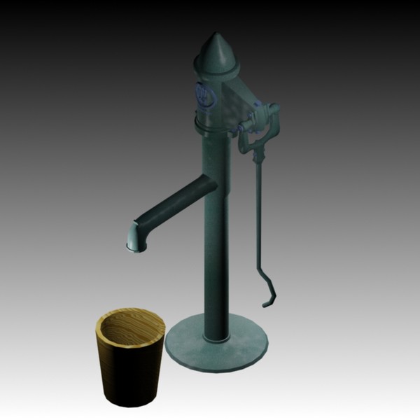 3d max pump garden vintage - Garden Pump Vintage by Pavol Lobb