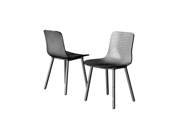 3d hal wood chair - HAL wood by izajon