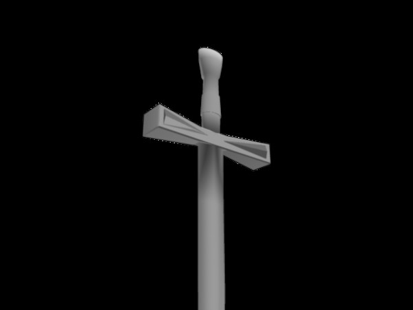free sword uv maps 3d model - Medieval Sword by elijah3d